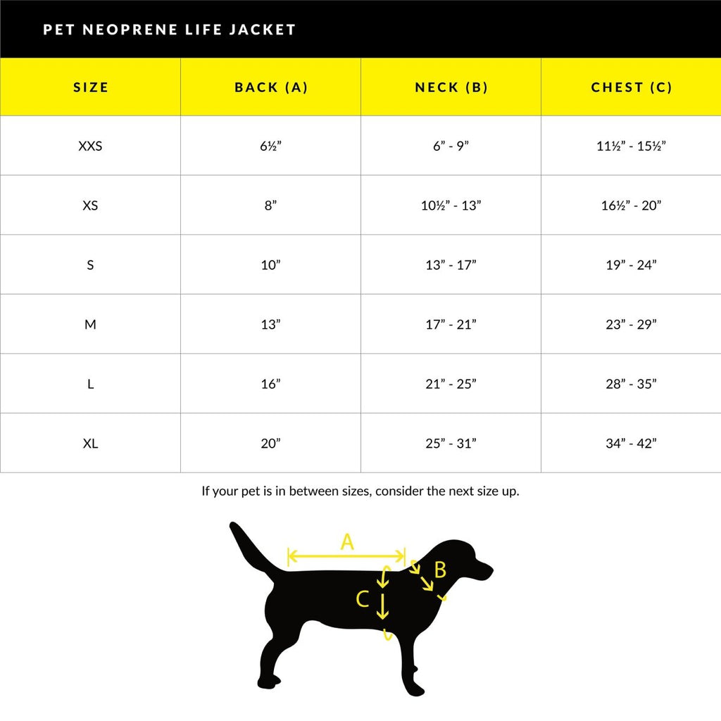 Body Glove Neoprene Pet Life Jacket