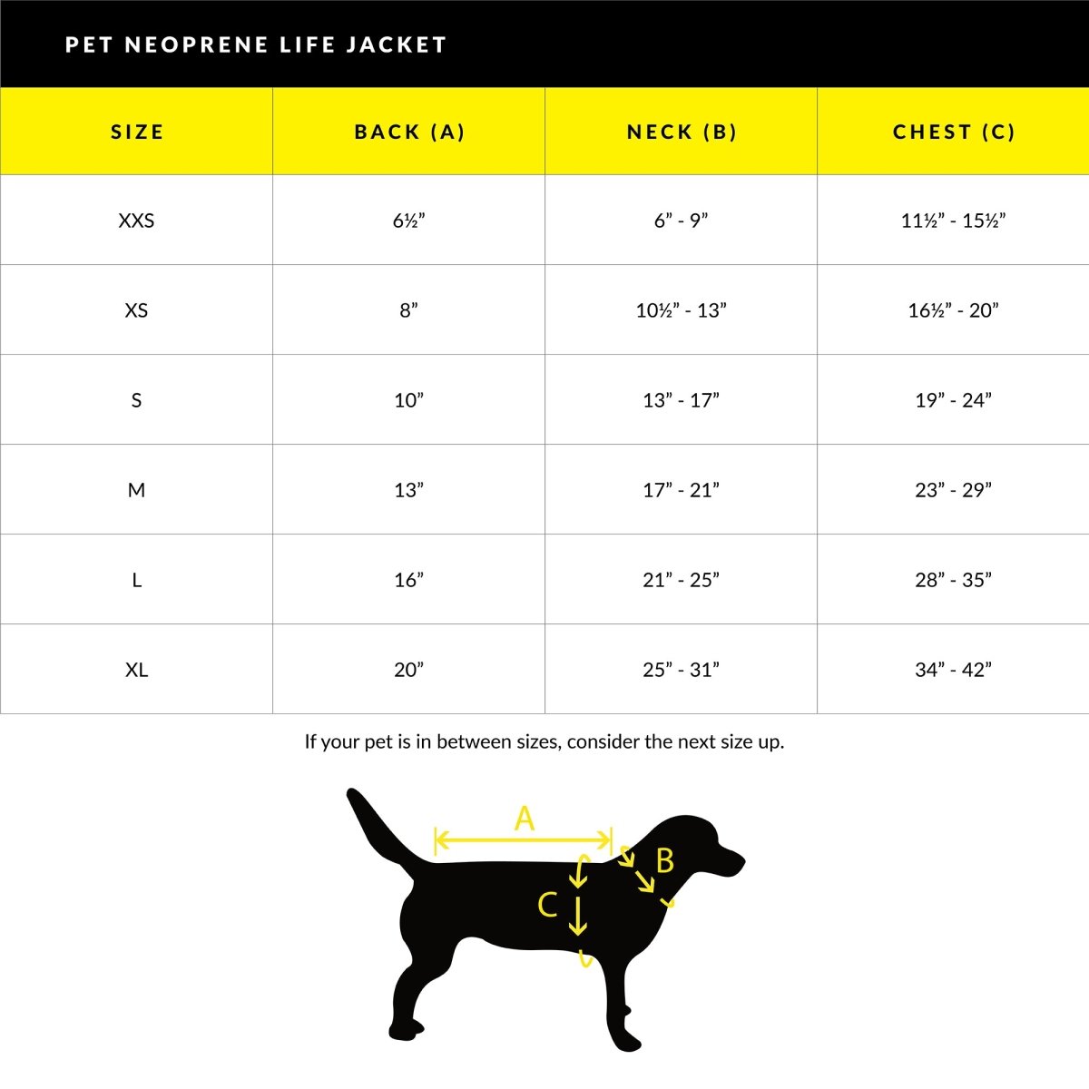 Body Glove Neoprene Pet Life Jacket