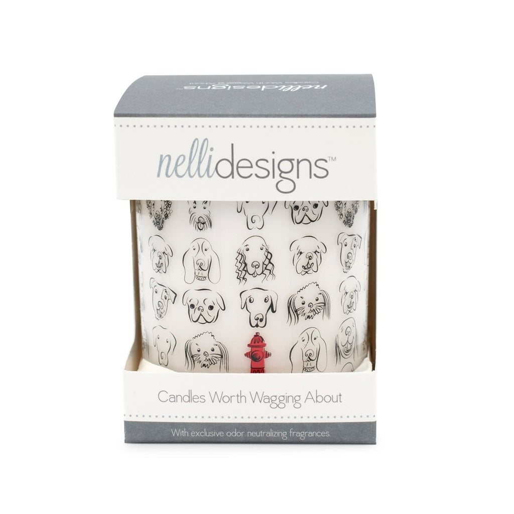 Dogs with Hydrant Jar Candle - Wet Dog Scent