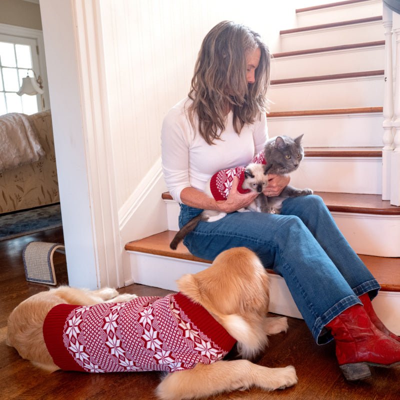 Fair Isle Knit Pet Sweater