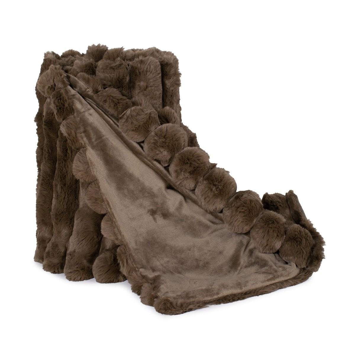 Lux Faux Fur Throw Blanket for Bed and Couch