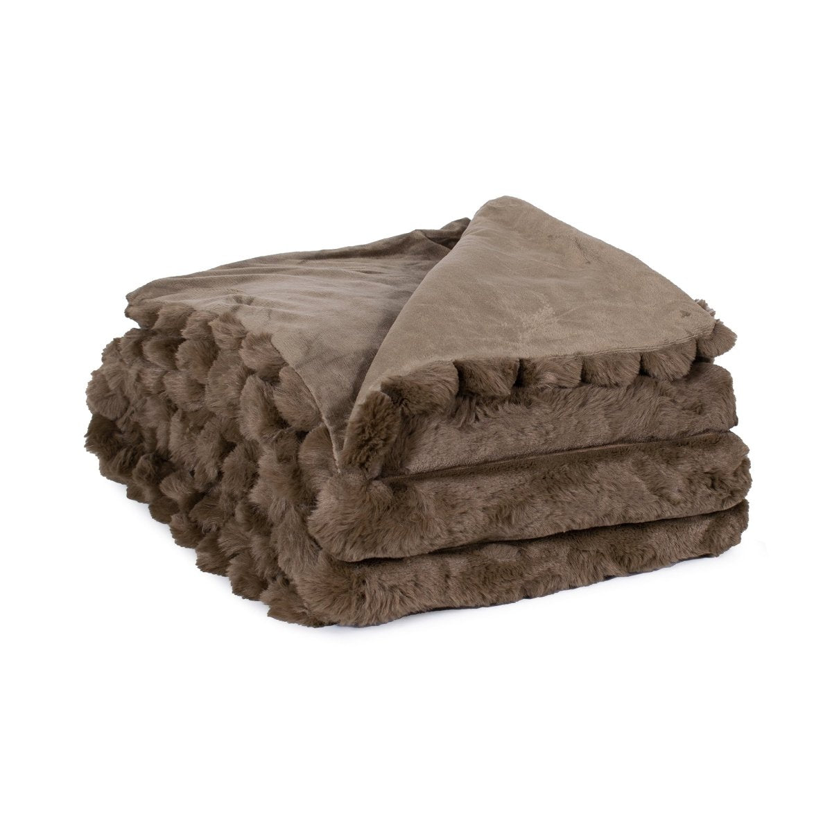 Lux Faux Fur Throw Blanket for Bed and Couch