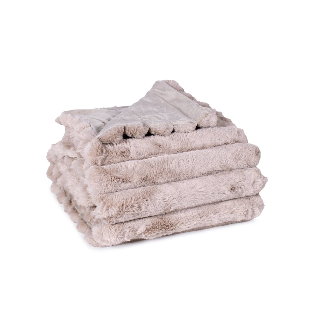 Lux Faux Fur Throw Blanket for Bed and Couch