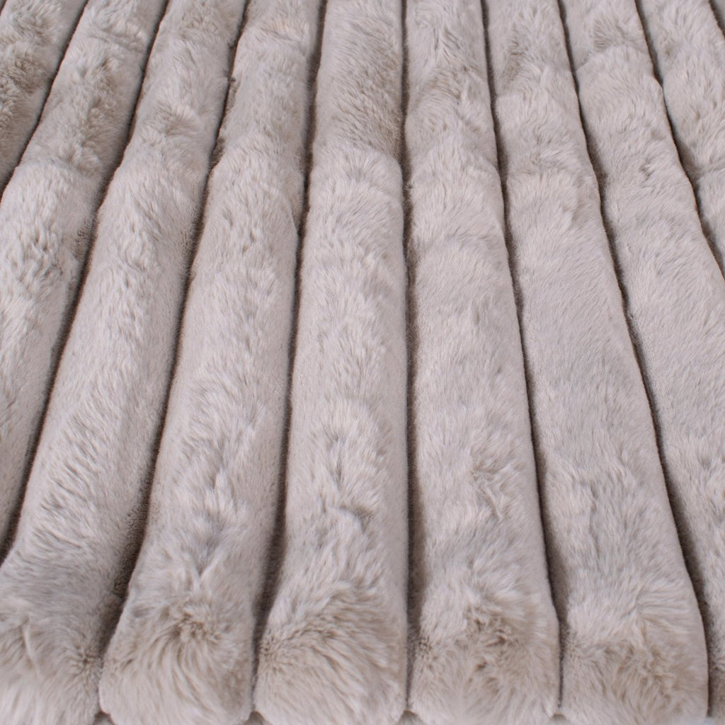 Lux Faux Fur Throw Blanket for Bed and Couch