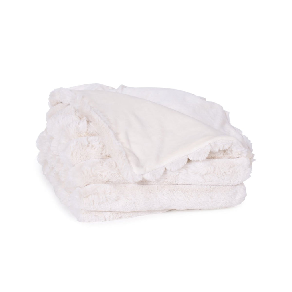 Lux Faux Fur Throw Blanket for Bed and Couch