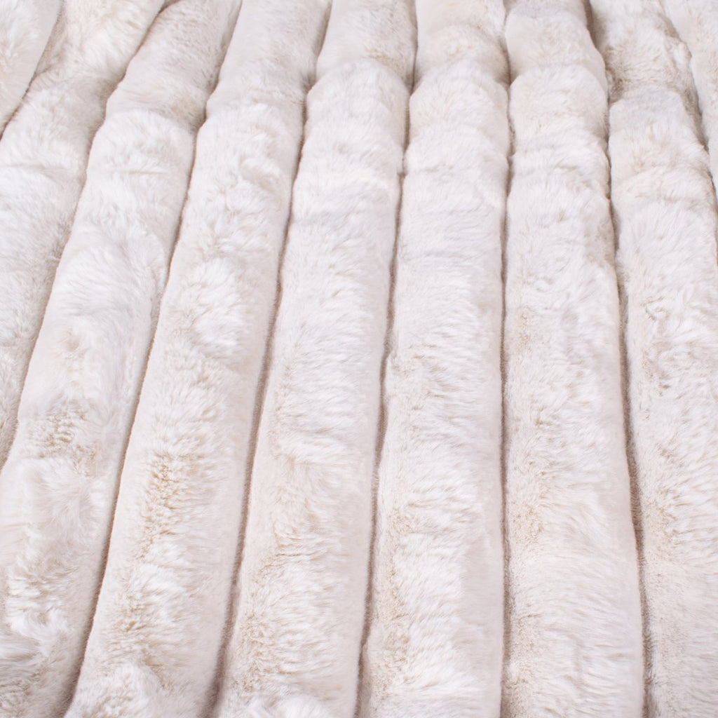 Lux Faux Fur Throw Blanket for Bed and Couch