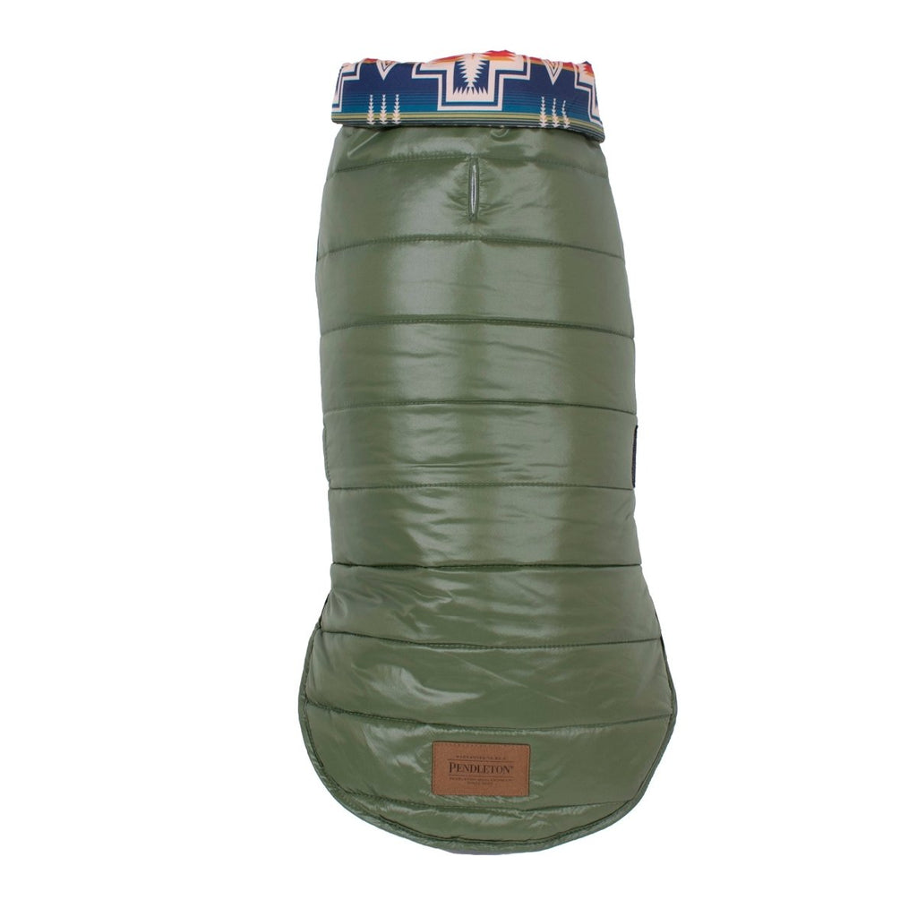 Pendleton Puffer Dog Coat