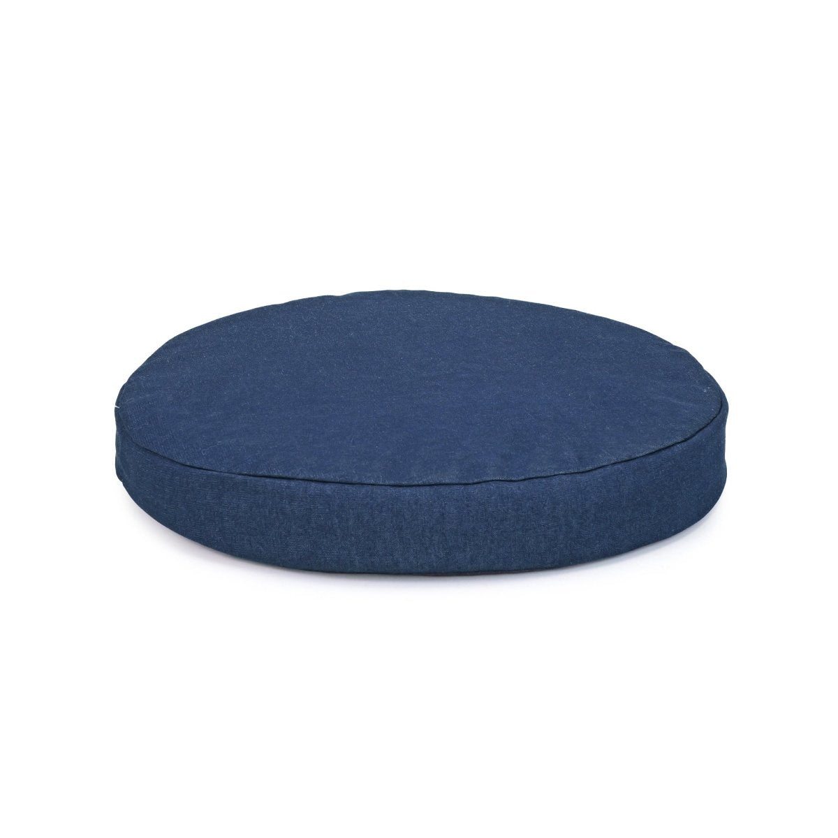 Renewed Round Denim Pet Bed with Foam